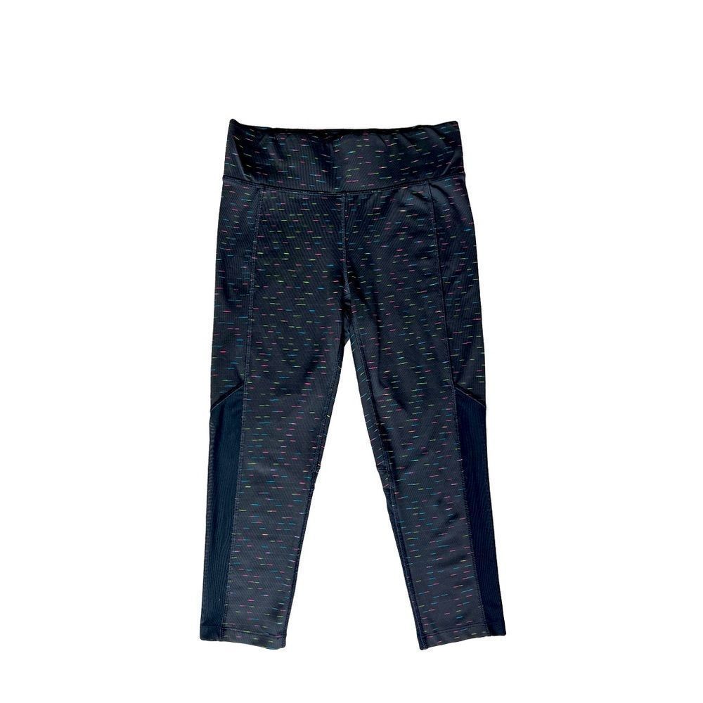 Cascade Sport Performance black rainbow leggings S